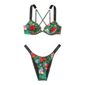 VICTORIA'S SECRET SWIM Bombshell Add-2-Cups Bikini Top (32B )and Bottom (S) Set